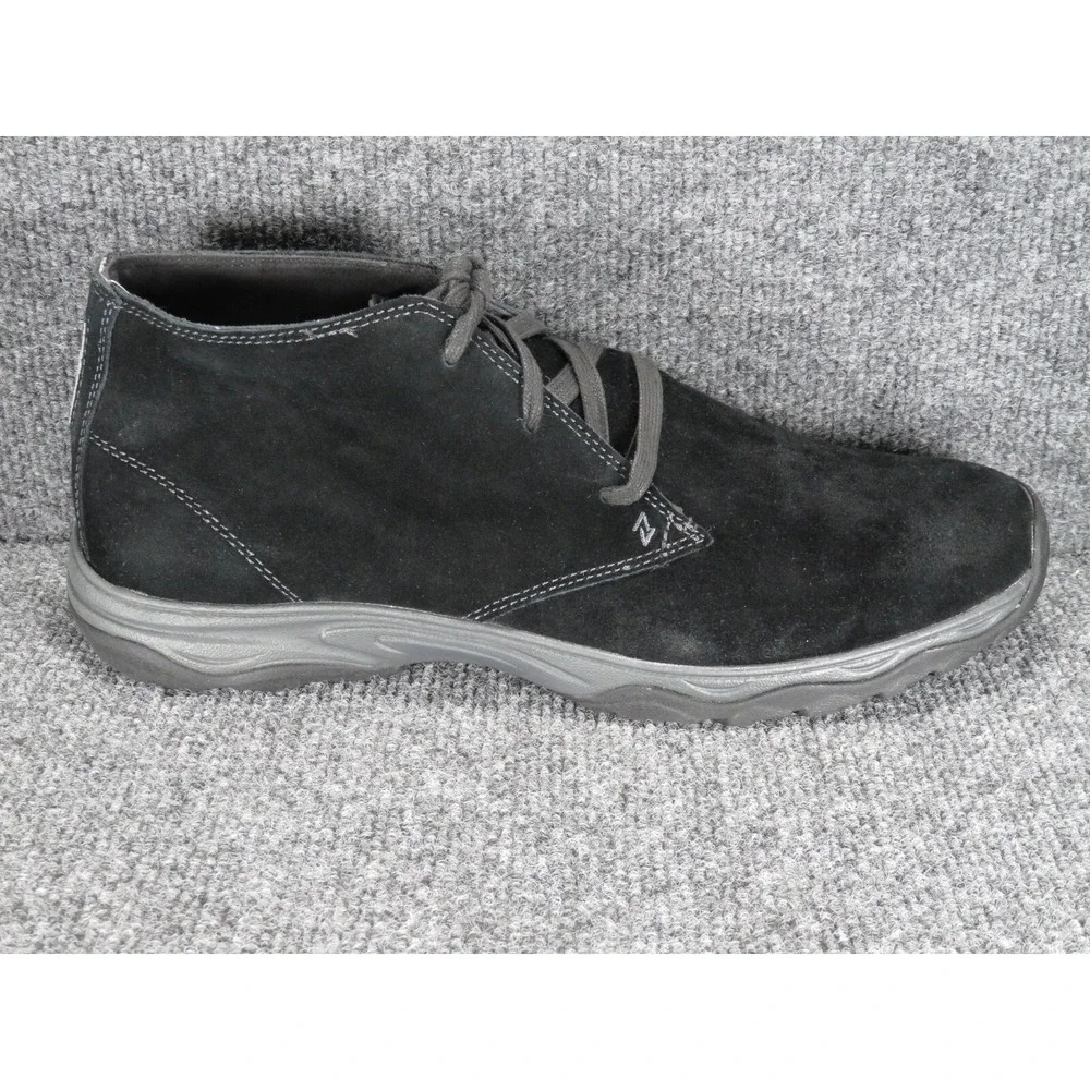 Eddie Bauer Chukka Boots Men's 12 Departure Black Suede 3387-100 Lace Up Nice